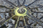 Sonne-Greenpeace-arc-de-triomphe-Paris-Funkgeräte-Vermietung